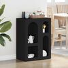 vidaXL Buffet Noir 59 x 35 x 80,5 cm Bois d'ing&eacute;nierie