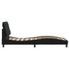 vidaXL Cadre de lit avec LED sans matelas noir 90x190 cm velours