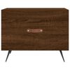 vidaXL Tables basses 2 pcs ch&ecirc;ne marron 50x50x40 cm bois d'ing&eacute;nierie