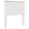 vidaXL T&ecirc;te de lit avec t&ecirc;te de lit Blanc 90 cm Bois d'ing&eacute;nierie