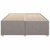 vidaXL Cadre de lit sans matelas taupe 160x200 cm tissu