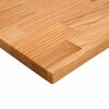 vidaXL Dessus de bureau marron clair bois ch&ecirc;ne massif rectangulaire