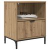 vidaXL Tables de chevet 2 pcs ch&ecirc;ne artisanal 49 x 36 x 61 cm