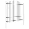 vidaXL Cl&ocirc;ture de jardin 3 pcs Gris 170 x 215 cm