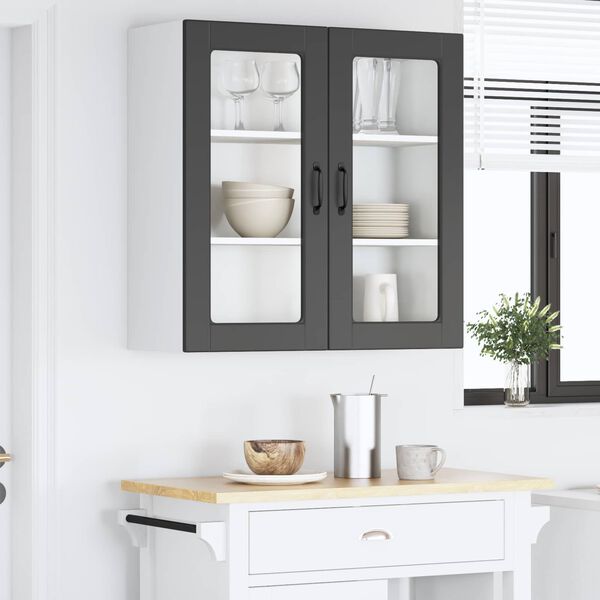 vidaXL Armoire de cuisine Noir 80 x 31 x 80 cm Bois d'ing&eacute;nierie