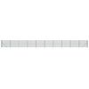 vidaXL Cl&ocirc;ture en treillis m&eacute;tallique et piquet d'ancrage vert 1,8x25m