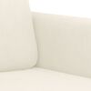 vidaXL Canap&eacute; &agrave; 2 places Cr&egrave;me 120 cm Velours