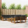 vidaXL Ensemble de canap&eacute;s d'ext&eacute;rieur 9 pcs Naturel et Anthracite