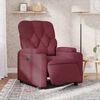 vidaXL Fauteuil inclinable &eacute;lectrique Rouge bordeaux Tissu