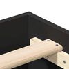vidaXL Cadre de lit sans matelas noir 150x200 cm bois d'ing&eacute;nierie