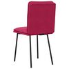 vidaXL Chaises à manger lot de 2 Rouge bordeaux Velours