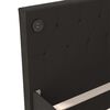 vidaXL Lit avec &eacute;clairage USB Noir Velours 90x200 cm