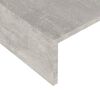 vidaXL Support de moniteur Gris b&eacute;ton 110x23,5x9 cm Bois d'ing&eacute;nierie