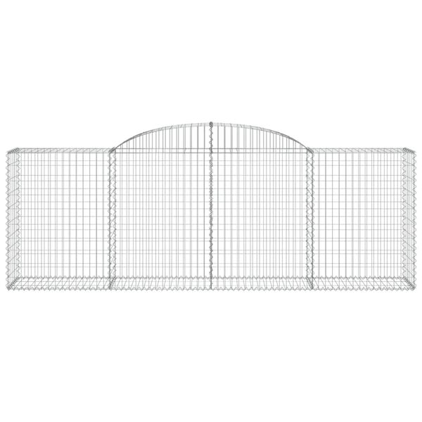 vidaXL Paniers &agrave; gabions arqu&eacute;s 9 pcs 300x50x100/120 cm fer galvanis&eacute;