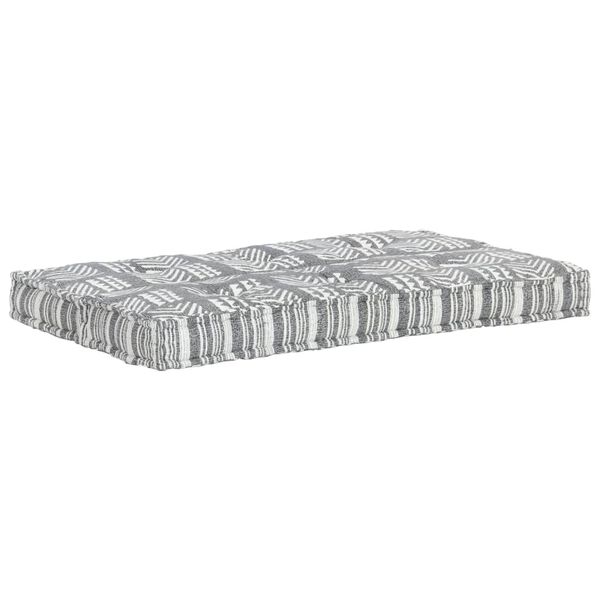 vidaXL Coussin de canap&eacute; palette Gris Tissu Patchwork