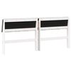 vidaXL T&ecirc;te de lit capitonn&eacute;e Gris clair 180 cm Pin massif