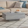 vidaXL Table basse Sonoma gris 85x55x31 cm Bois d'ing&eacute;nierie