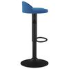 vidaXL Tabouret de bar Bleu Velours