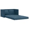 vidaXL Canap&eacute;-lit 2 en 1 bleu 122x204x55 cm velours