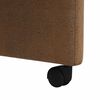 vidaXL Chaises de Salle &agrave; Manger avec Roues 2 pcs Marron