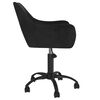 vidaXL Chaises pivotantes &agrave; manger lot de 6 Noir Velours