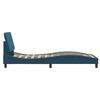 vidaXL Cadre de lit sans matelas Hanko bleu 90x200 cm velours
