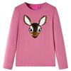 T-shirt enfants &agrave; manches longues framboise 104
