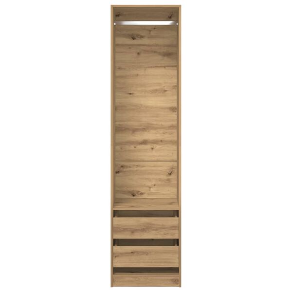 vidaXL Garde-robe ch&ecirc;ne artisanal 50x50x200 cm bois d'ing&eacute;nierie