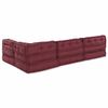 vidaXL Canap&eacute; modulaire 4 pcs Marron tissu