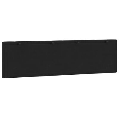 vidaXL Coussin de tête de lit noir 180 cm velours