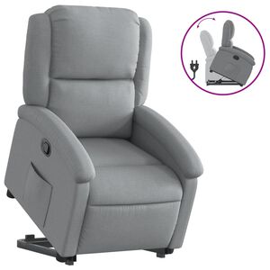vidaXL Fauteuil inclinable de massage &eacute;lectrique Vert fonc&eacute; Tissu