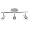 vidaXL Spot de plafond Nickel 36,5 x 10 x 12,5 cm M&eacute;tal