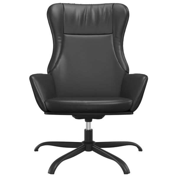 vidaXL Chaise de relaxation Noir Similicuir