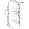 vidaXL Haut Armoire Bois ancien 69,5 x 34 x 180 cm Bois d'ing&eacute;nierie