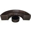 vidaXL Salon de jardin 6 pcs avec coussins r&eacute;sine tress&eacute;e marron