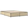 vidaXL Cadre de lit sans matelas ch&ecirc;ne sonoma 150x200 cm