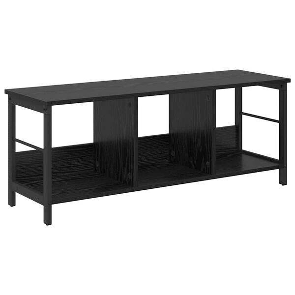 vidaXL &Eacute;tag&egrave;re Ch&ecirc;ne noir 102 x 32 x 40,5 cm Bois d'ing&eacute;nierie