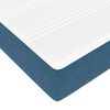 vidaXL Lit &agrave; ressorts avec matelas Bleu fonc&eacute; 140 x 190 cm tissu