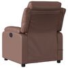 vidaXL Fauteuil de massage inclinable électrique marron similicuir