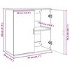 vidaXL Buffet ch&ecirc;ne fum&eacute; 79x38x80 cm bois d'ing&eacute;nierie