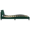 vidaXL Cadre de lit Dover vert fonc&eacute; 120x200 cm velours