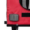 vidaXL Remorque de v&eacute;lo pour animaux de compagnie rouge et gris