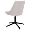vidaXL Chaises pivotantes &agrave; manger lot de 2 cr&egrave;me tissu
