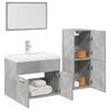 vidaXL Ensemble de meubles de salle de bain 4 pcs gris b&eacute;ton