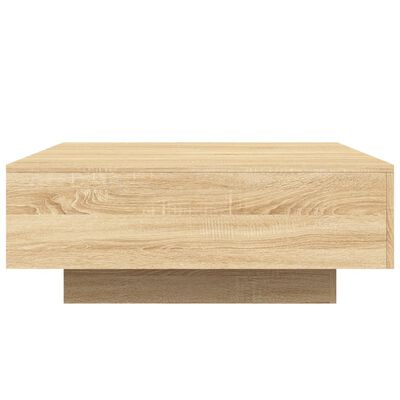 vidaXL Table basse chêne sonoma 80x80x31 cm bois d'ingénierie