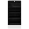vidaXL Meuble de cuisine bas Ch&ecirc;ne noir 40 x 44,5 x 81,5 cm