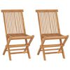 vidaXL Ensemble &agrave; manger de jardin 3 pcs Bois de teck massif