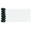 vidaXL Cl&ocirc;ture en treillis m&eacute;tallique 25 x 0,6 m Acier Vert