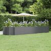 vidaXL Lit surélevé de jardin Anthracite Acier galvanisé