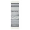 vidaXL Tapis Gris et blanc 80x300 cm Coton